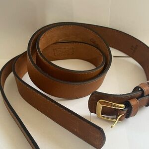Cabela's Brown and Gold Leather Belt
